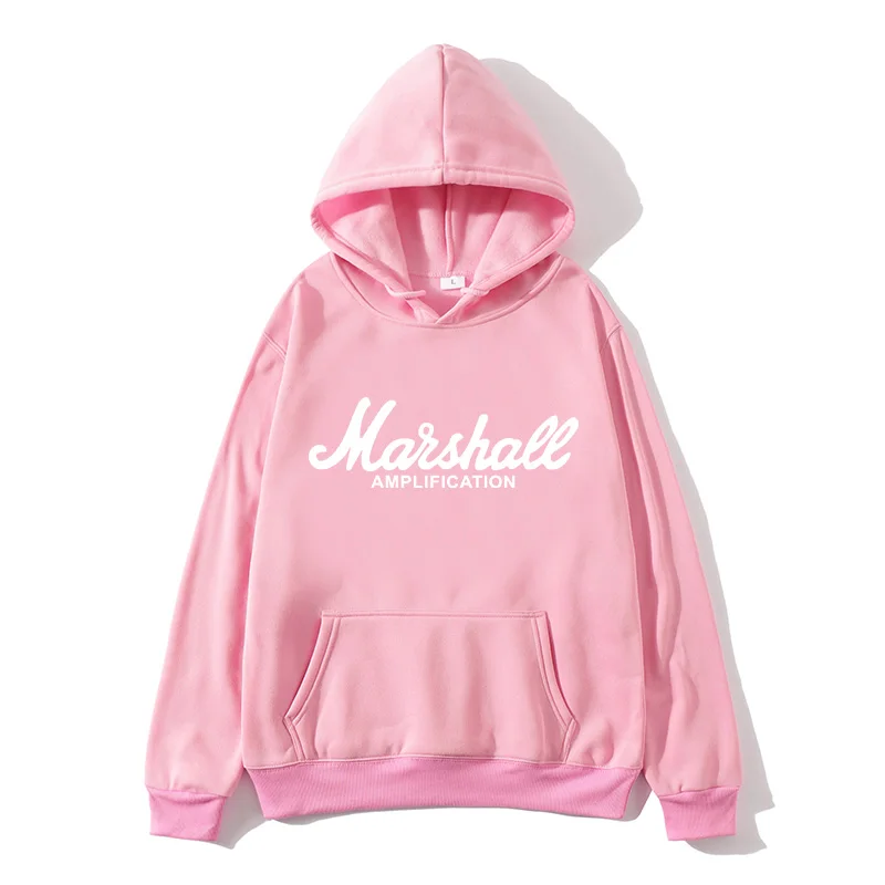 New Spring Autumn Marshall Hoodie Men Amplification Hoodies Mens Slim Hooded Sweatshirt Hip Hop Brand Streetwear Clothes