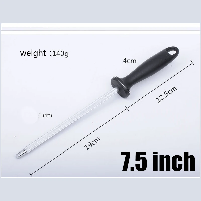 carbon rob 7.5inch-A 1 шт. керамический(циркониевый) стержень точилка для ножей с ABS ручкой заточка для поваров стальные ножи кухонный помощник мусат - Цвет: carbon rob 7.5inch-A