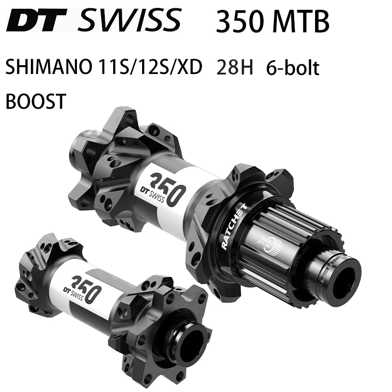 

Original DT SWISS 350 Bicycle Disc Brake Hub MTB 6-bolt 28H 15*110mm/12*148mm 12*142MM Compatible with Shimano11S 12S XD, BOOST