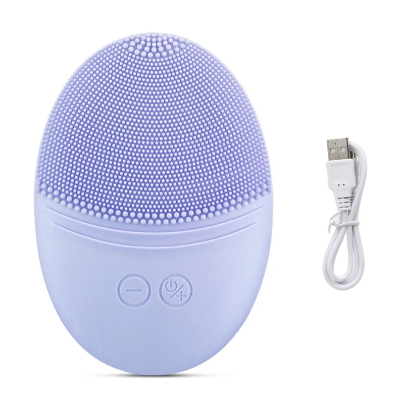 

USB Rechargeable Silicone Facial Cleansing Brush Electric Face Washing Cleaner