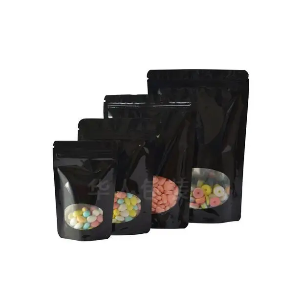 8 5*13 см лавсановая Упаковка из черной алюминиевой фольги с овальным окном на