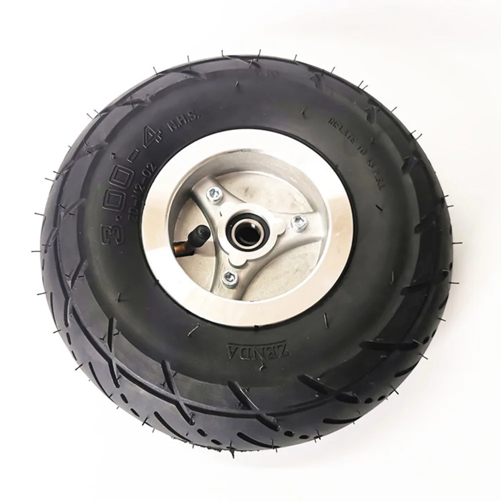 

10 Inch Electric Car Rear Wheel With Hub 3.00-4 Full Wheel With Pneumatic Tire Suitable For Electric Tricycles