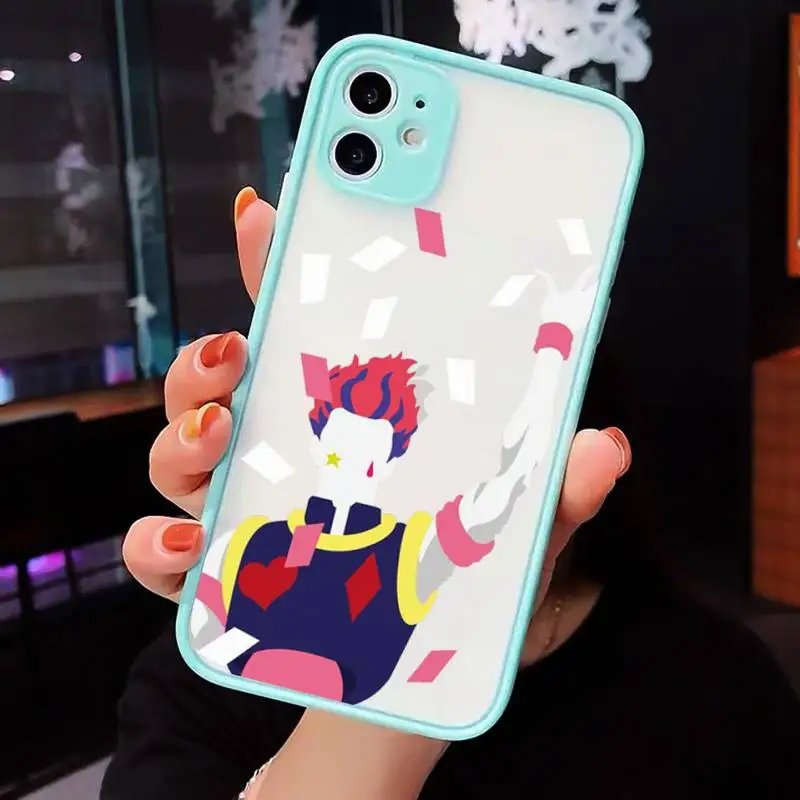 

Hisoka Anime Hunter X hunter Phone Case matte transparent For iphone 7 8 11 12 plus mini x xs xr pro max cover