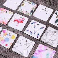 3050pcs 5x5cm craft paper cards diy jewelry display cardboards necklace hang favor label jewelry making accessories wholesale