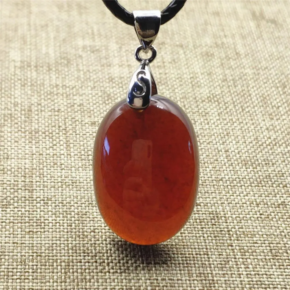 Натуральный оранжевый красный драгоценный камень гранат Для женщин Кулон