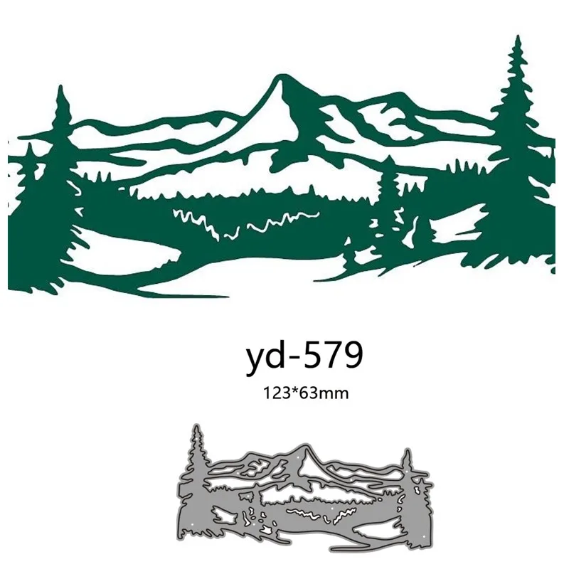 

Металлические Вырубные штампы форма для ландшафтного украшения Скрапбукинг Бумага рукоделие Нож Форма лезвие перфоратор трафареты