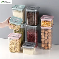 transparent fresh keeping airtight jar kitchen moisture proof grain storage tank stackable snack dried fruit storage containers