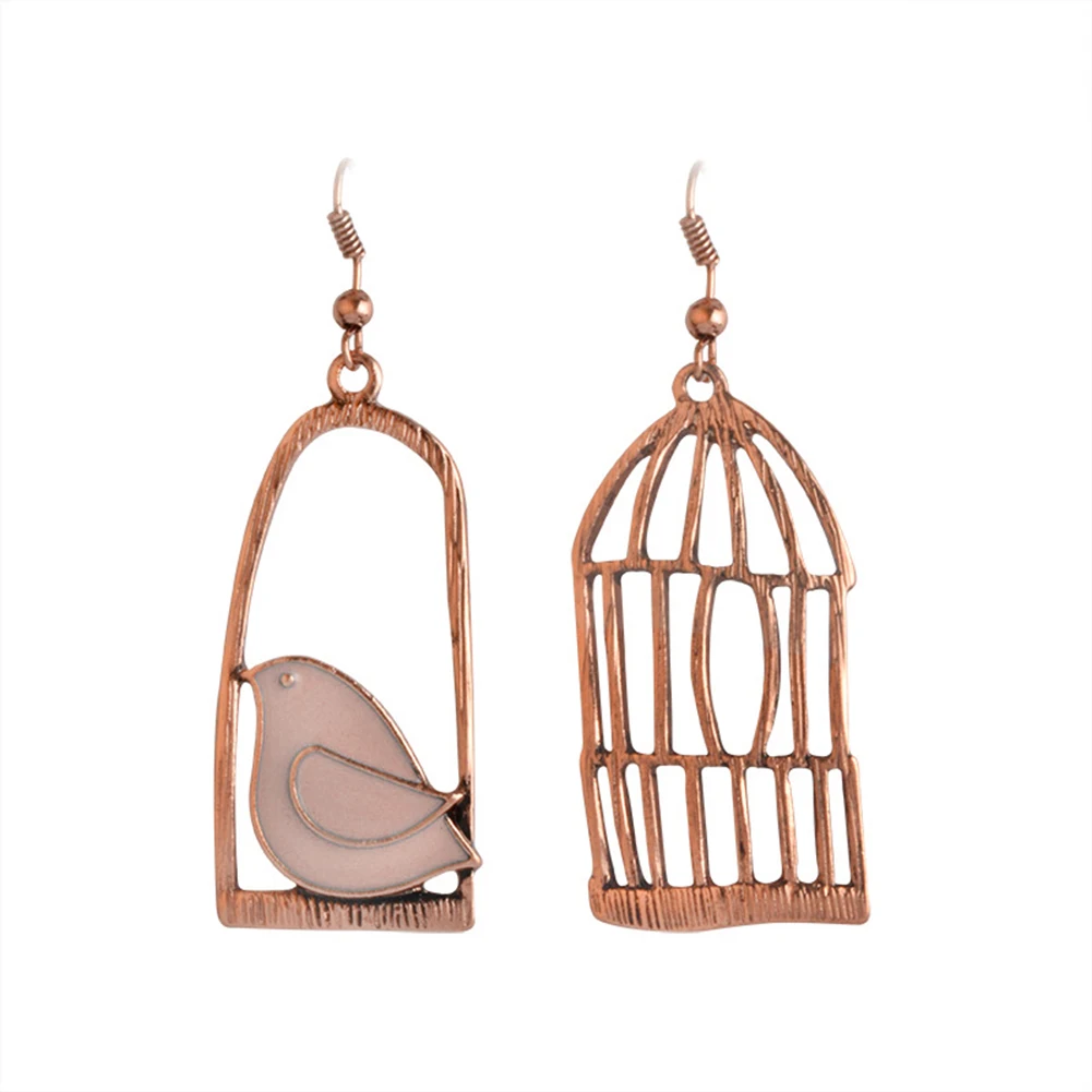 Креативная клетка для птиц сплав подвеска Женский крючок висячие серьги