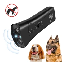 ultrasonic double head dog repeller anti barking magic double horn laser dog training device anti barking