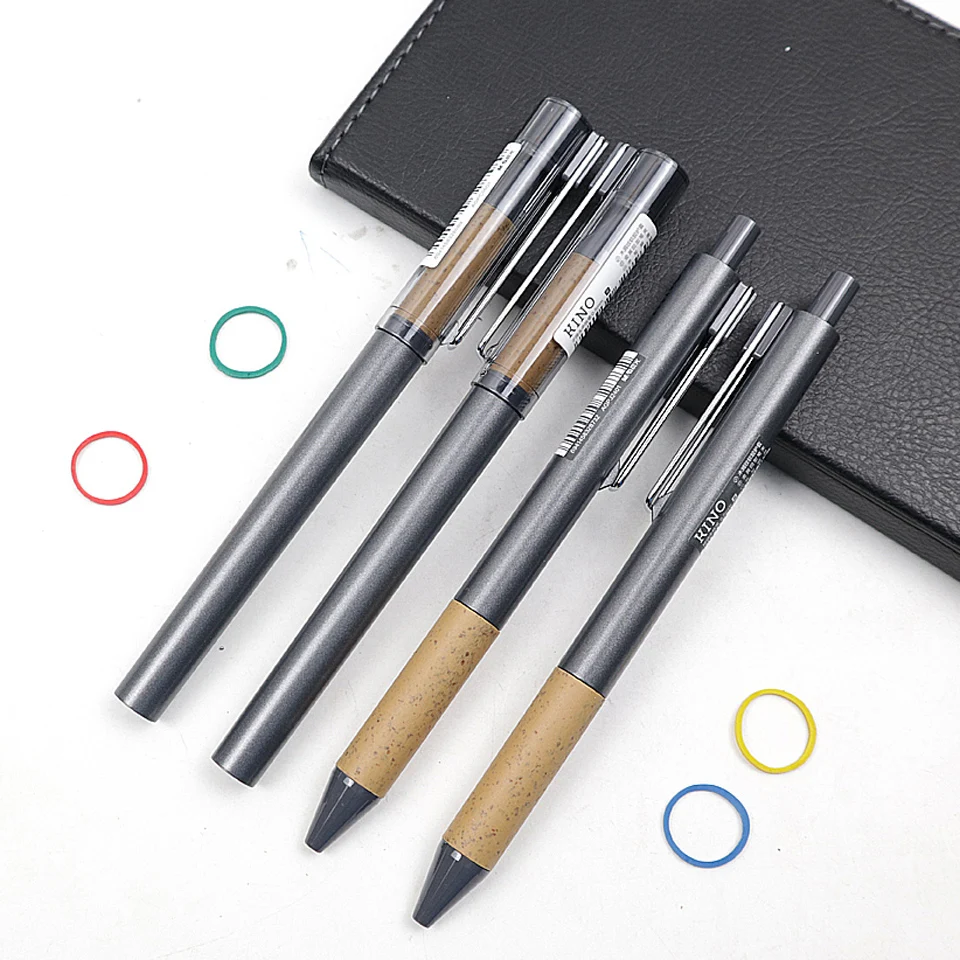 Ручка гелевая 0 5 мм черные/синие чернила заправка нажимная крышка шариковая