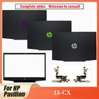 Для ноутбука HP Pavilion 15 15-CX TPN-C133, верхняя крышка ЖК-дисплея, передняя рамка, серебристая, яркая, зеленая