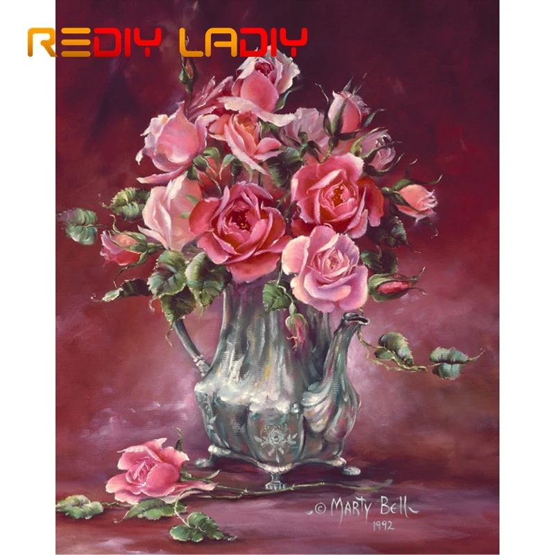 Наборы для вышивки бисером сделай сам розовые розы чайник рукоделие