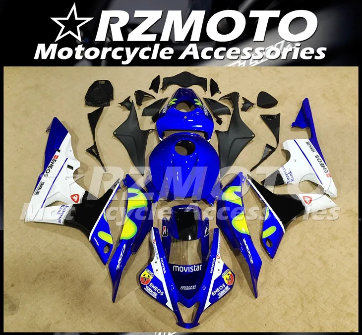 

New ABS Motorcycle Whole Fairings Kit Fit For Honda CBR600RR F5 07 08 2007 2008 bodywork set Custom Free Movistar