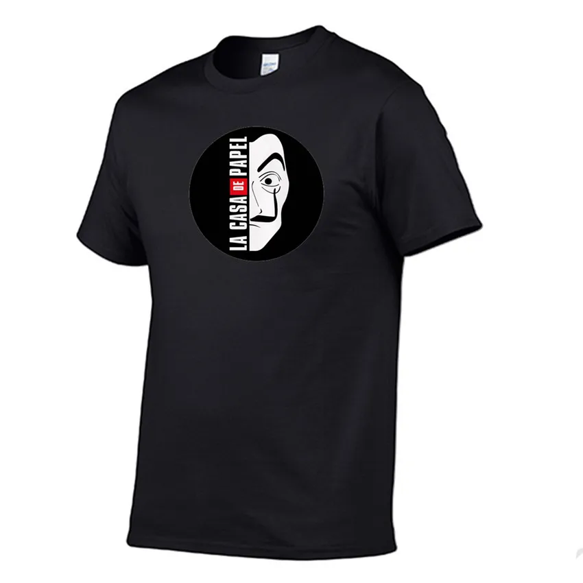 Мужская футболка 2020 летняя забавная дизайнерская La Casa De Papel футболки с коротким