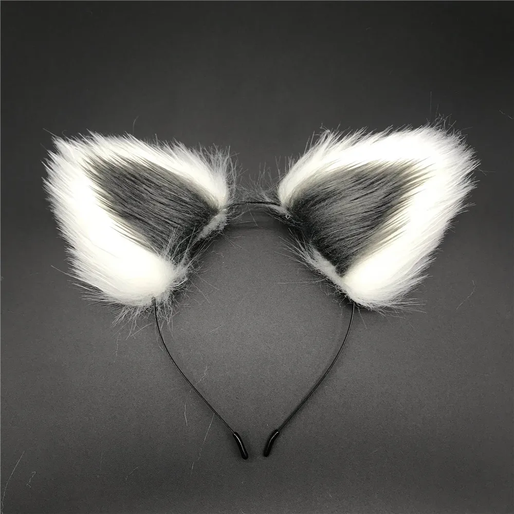 Двухцветные уши второй формы кокетлинг хозяйка кроличьи хвост аксессуары