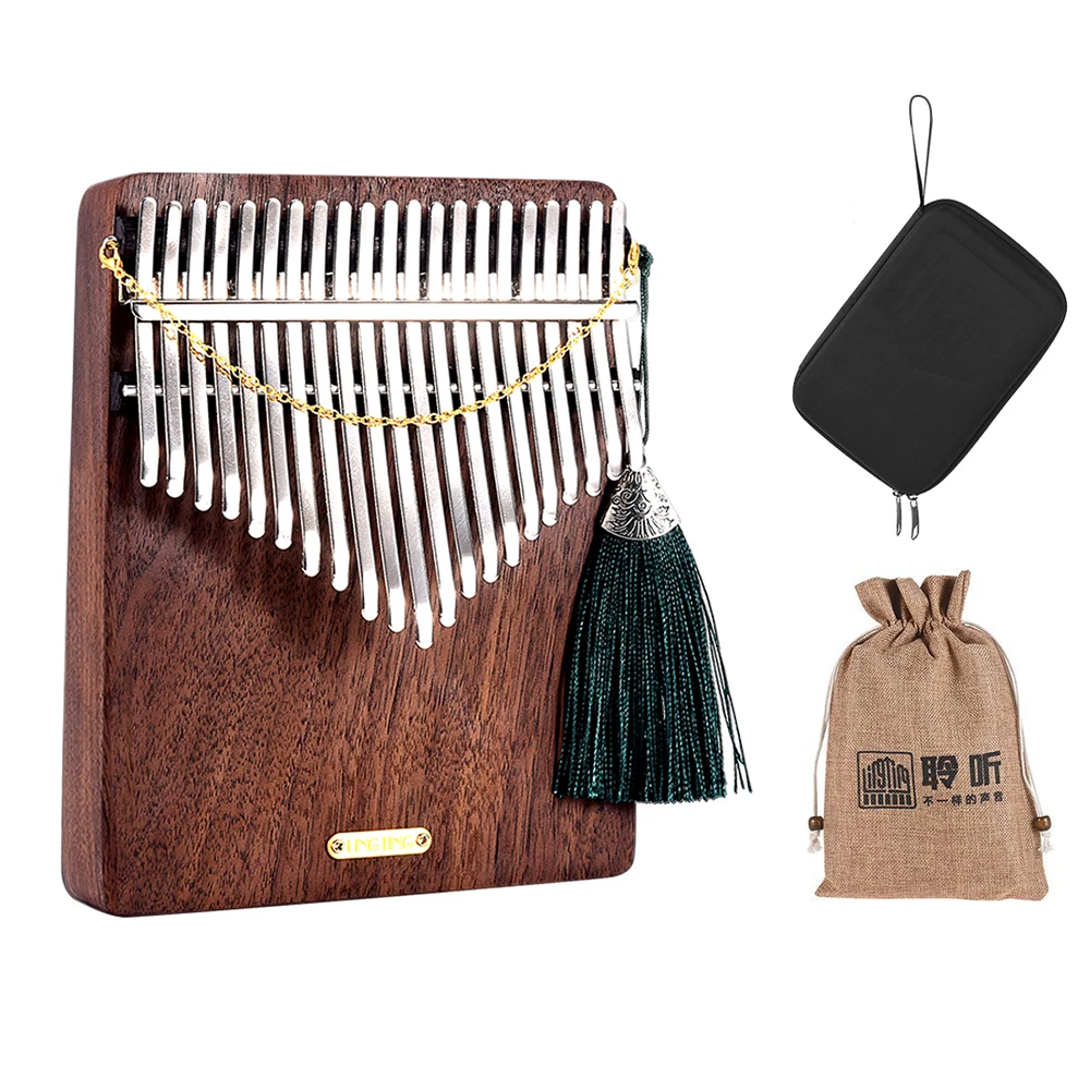 K21W 21-key Wooden Thumb Piano Kalimba Mbira Sanza F Tonality with Storage Bag Carry Case Music Book Stickers Accessories |