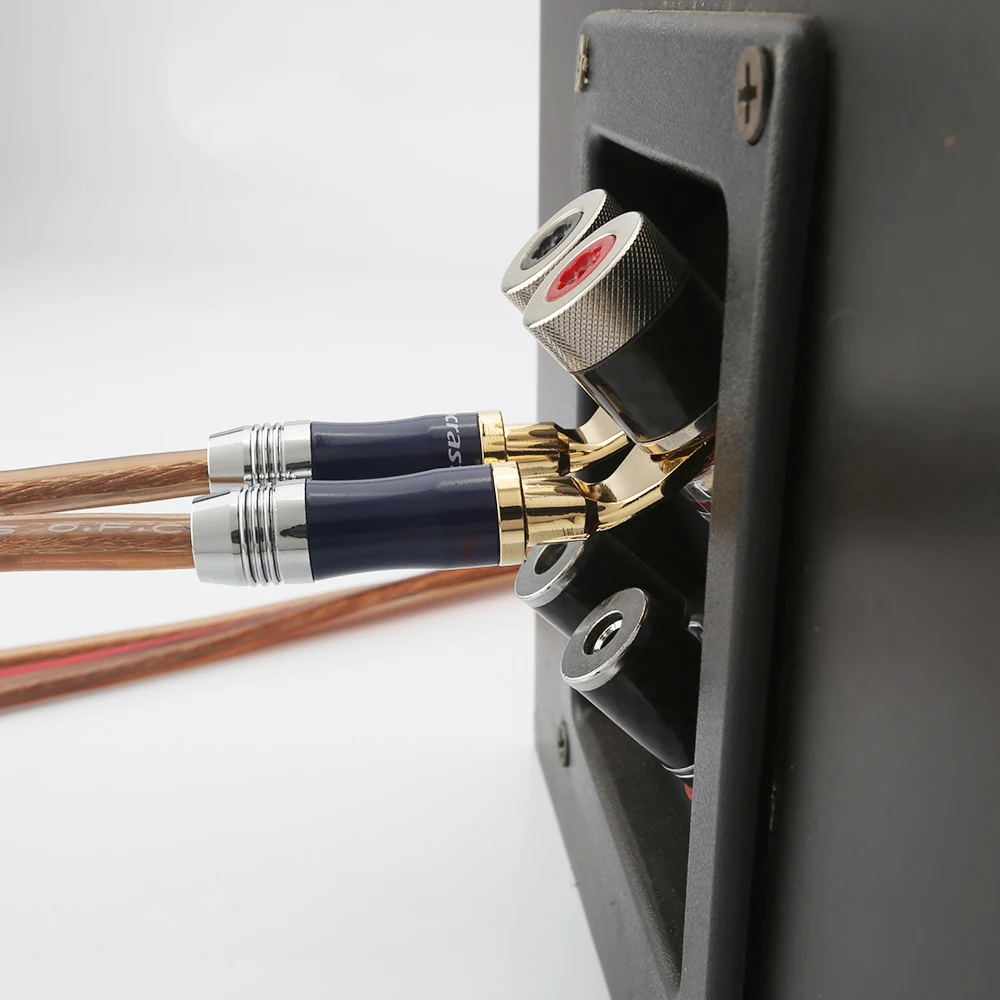Высокая производительность 4 шт. Nakamichi 24K Золотая вилка с металлическим покрытием