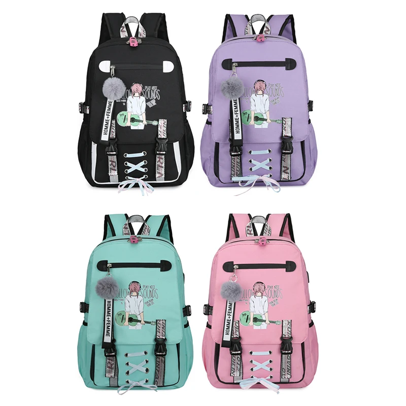 Рюкзаки с принтом для женщин вместительный школьный ранец девочек-подростков