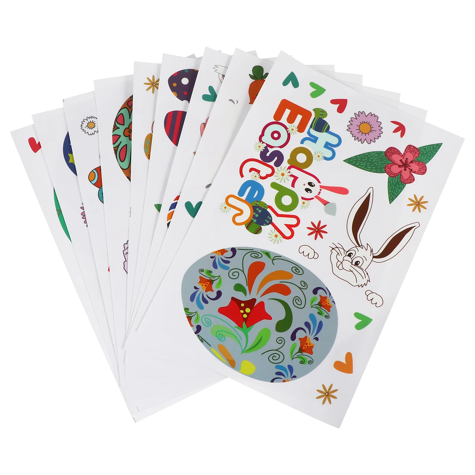 

1 Set Pcs Adorable Mirror Stickers Exquisite PVC Window Clings (Colorful)