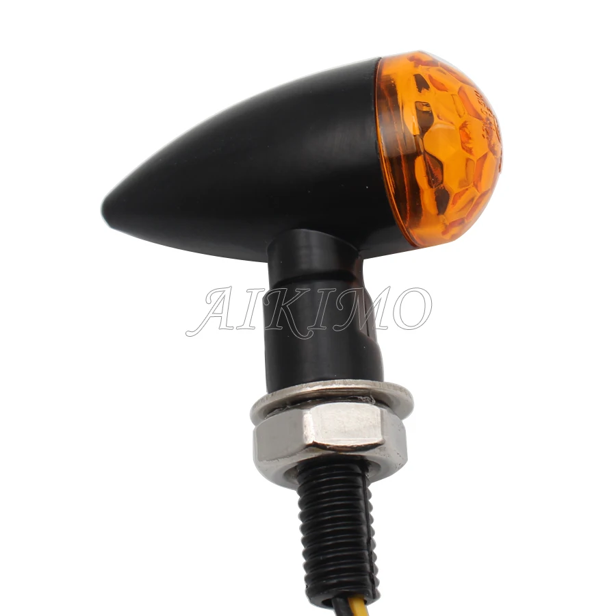 Индикатор сигнала поворота для мотоцикла Универсальный светодиодный желтый