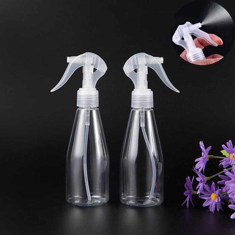 

10Pcs Portable 200ml Plastic Trigger Transparent Spray Bottle 6.7 OZ Hair Salon Mist Tool Sprayer Atomizer Pot Clear Containers