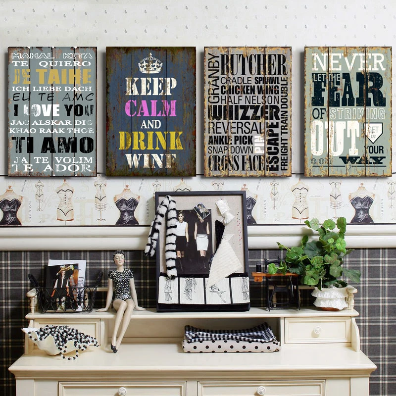 Винтажный Европейский плакат любовь вдохновляющие цитаты холст картины