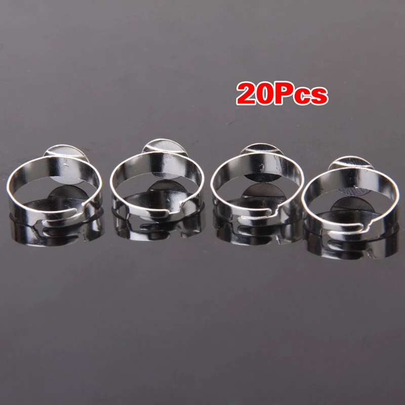 

20 шт. регулируемое кольцо с 10 мм подкладкой