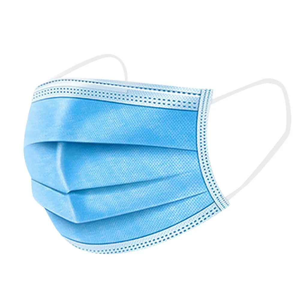 

In Stock 40pcs Respirator Scarf Mascarilla Mask For Face Mascherine Disposable Respirator Industrial 3ply Ear Loop Masque