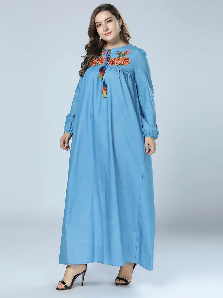 Мусульманское платье мусульманская одежда Женский марокканский кафтан большого