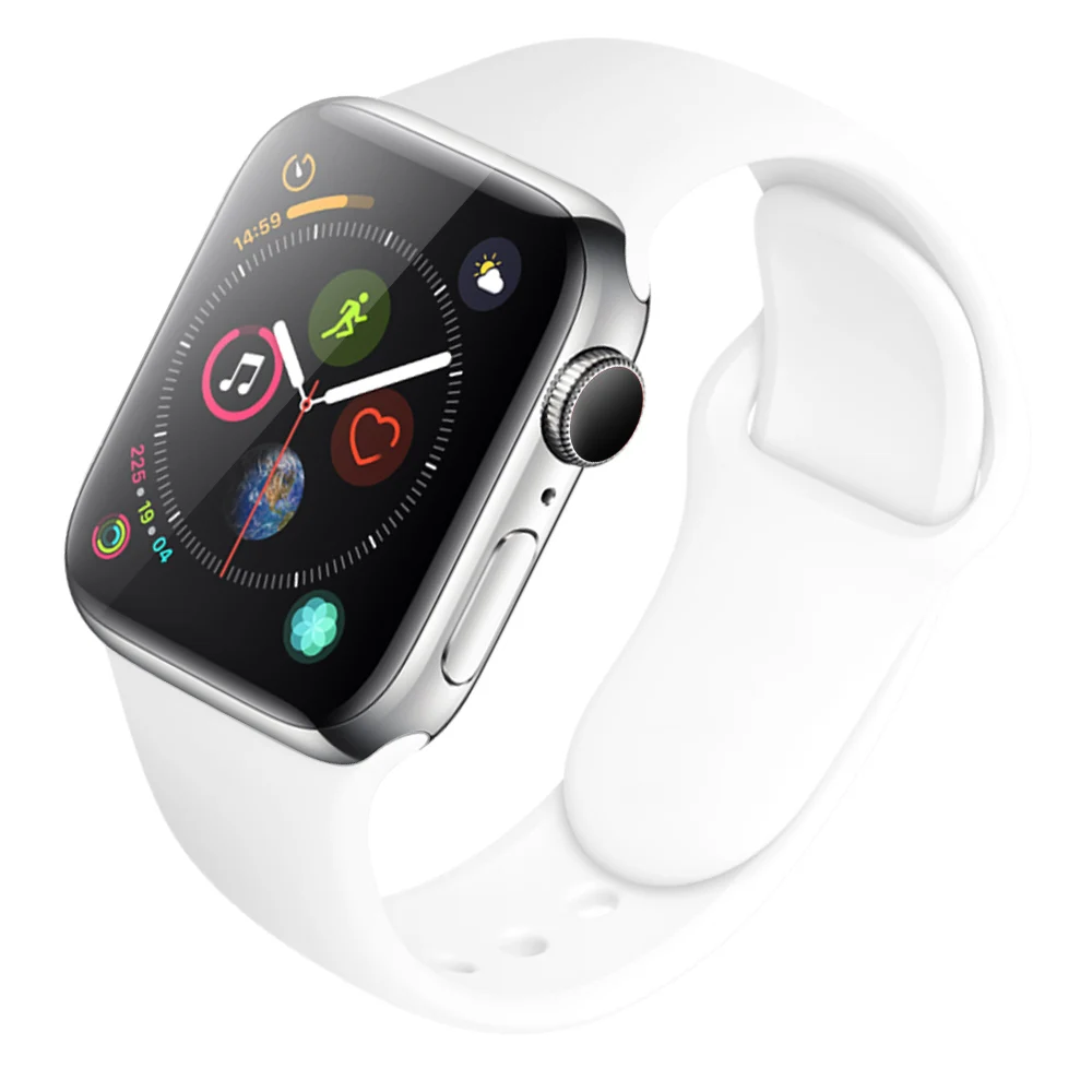 Силиконовый ремешок для Apple Watch 38 мм 42 мм спортивный браслет резиновый ремешок для Iwatch 5 4 44 мм 40 мм для Apple Watch 3 2 1