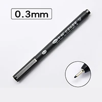 0.3mm Большой/средний/маленький китайский ручка для каллиграфического письма косметический карандаш Карандаш для рисования ручка-кисть для каллиграфии Канцтовары Школьные наборы для рисования - Цвет: 0.3mm