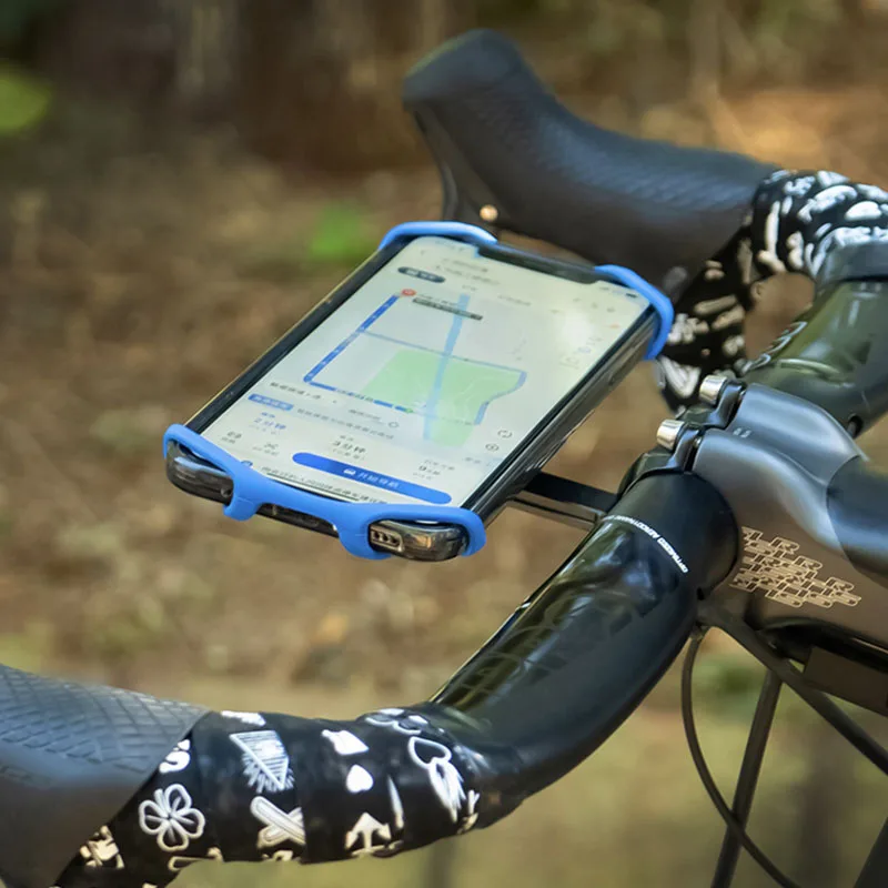 

Bicycle Mobile Phone Holder Silicone Motorcycle Bike Handlebar Stand Mount Bracket Mount Phone Holder For iPhone