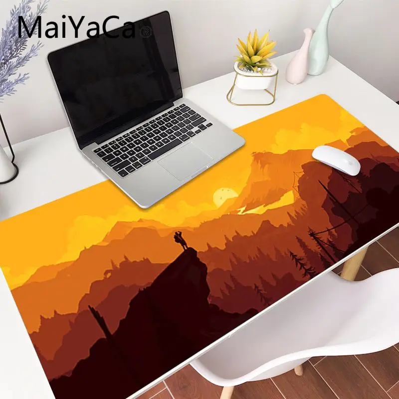 MaiYaCa Deep forest firewatch красивый коврик для мышки в стиле аниме игровой мыши большой Deak