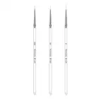 Маникюрные инструменты для ногтей 3 шт.компл. Kolinsky кисть для дизайна ногтей Хрустальная акриловая тонкая искусственная живопись полосы цветы 2 стороны