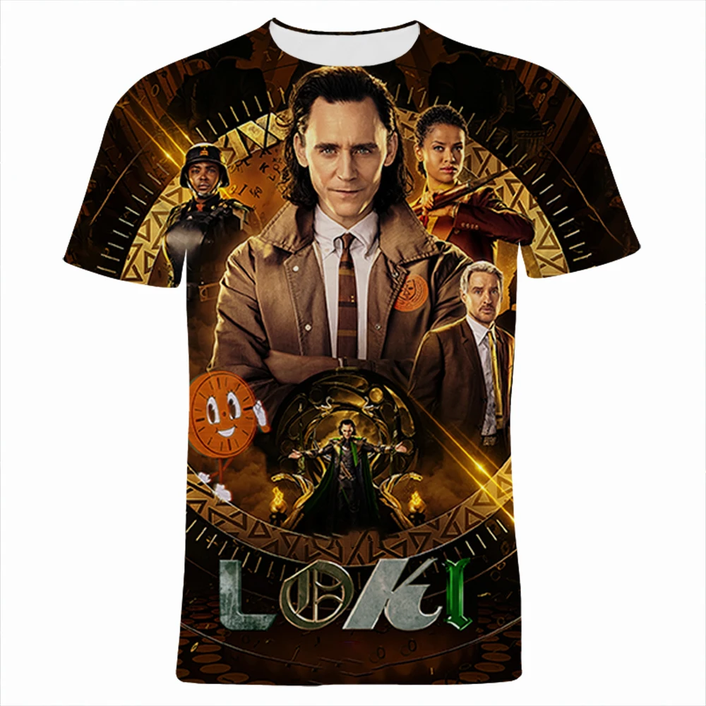 

Loki Laufeyson Fashion Summer Men's T Shirt Short Sleeve Marvel 3D Printed Boy Girl Kids Tee Tops Streetwear Women T-shirts