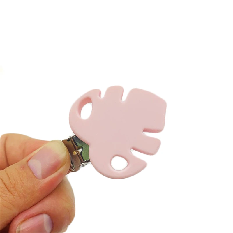 5 шт. силиконовый Прорезыватель для зубов зажимы типа сделай сам листьев Детские