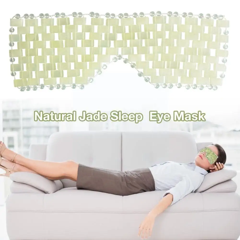 

Massage Eye Jade Eye Massager Blindfold Curtain Woven Improve Fatigue Skin Relieve Ice Face Cold Eye Hand C2o4