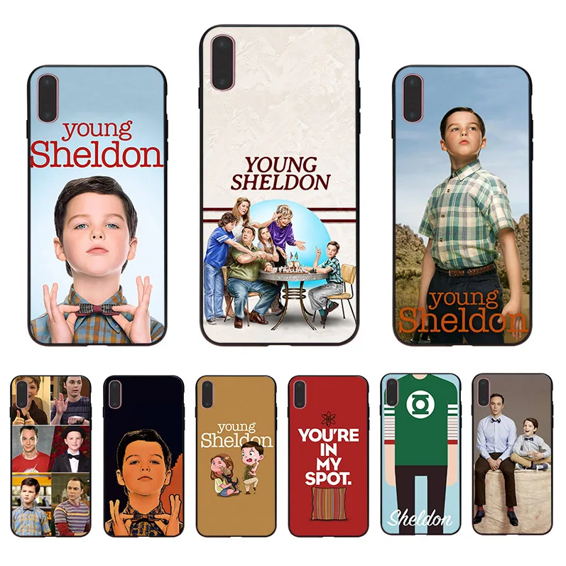 

TV series Young Sheldon soft phone case funny cover for iphone 11 pro max XS XR X 10 7 8 6S 6 plus 5s 5 SE Coque TPU shell Funda