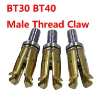 male thread bt30 female bt40 grippers external threaded spindle claw 45degree clamp pull claw tool milling cnc machine center