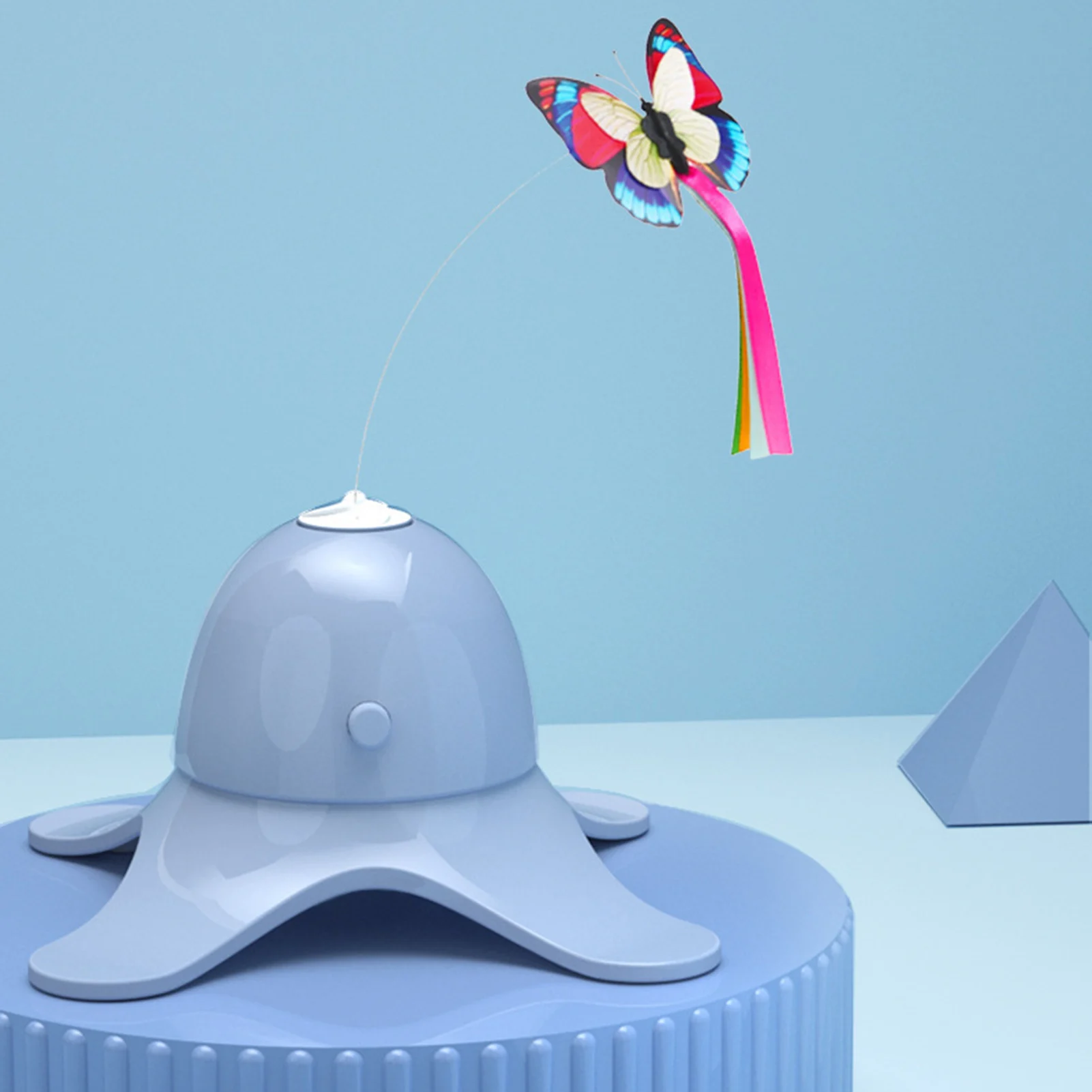 

Electronic Pet Cat Toy Automatic Cat Exercise Toy Butterfly Stick Intelligent Rotating Toys can CSV