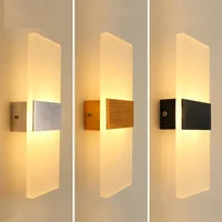 6W/10W Minimalist LED Acrylic Wall Light Up Down Interior Ligting Fxiture Hotel Corridor Staircase Bed Side Wall Lamp