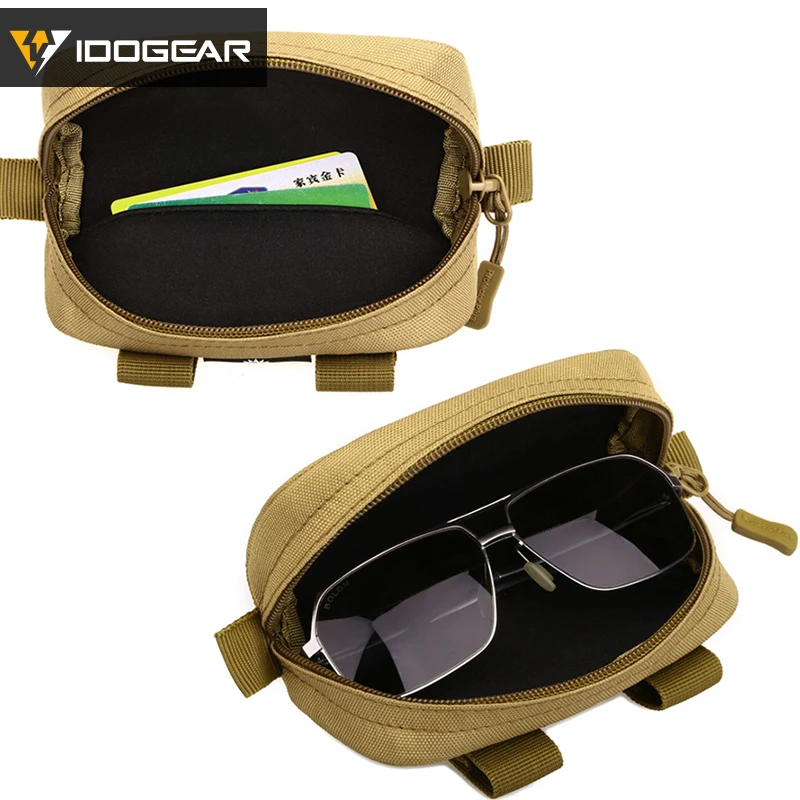 IDOGEAR Тактический футляр для очков с системой Молле противоударный защитный