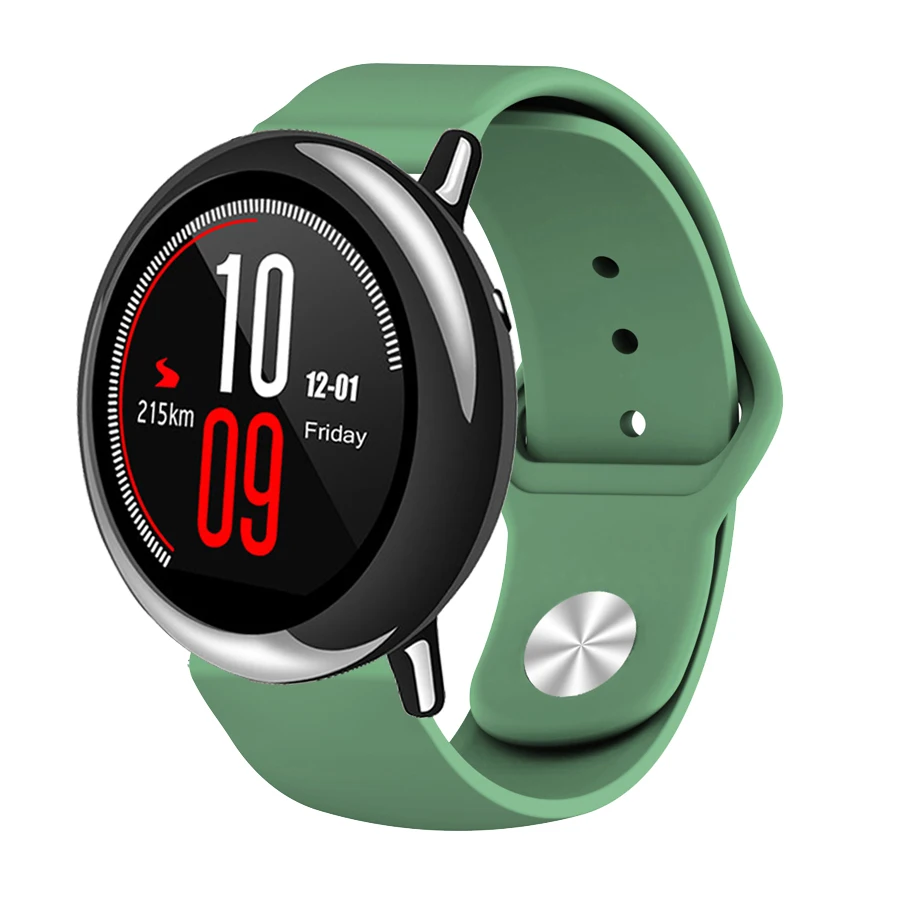 Подходит для Xiaomi Huami Amazfit Pace часы замена многоцветный Браслет ремешок 22 мм мягкий силиконовый ремень для часов Ремешок