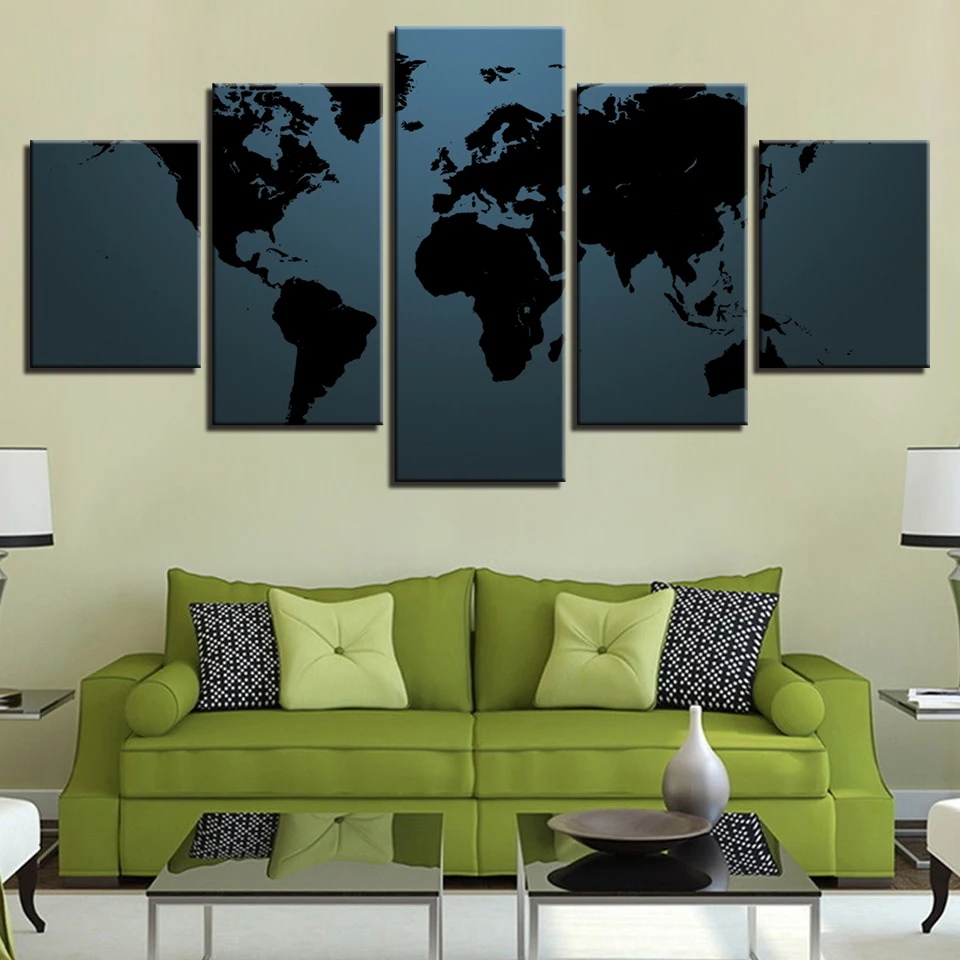 Абстрактная картина HD холст для гостиной настенный художественный постер 5 шт.