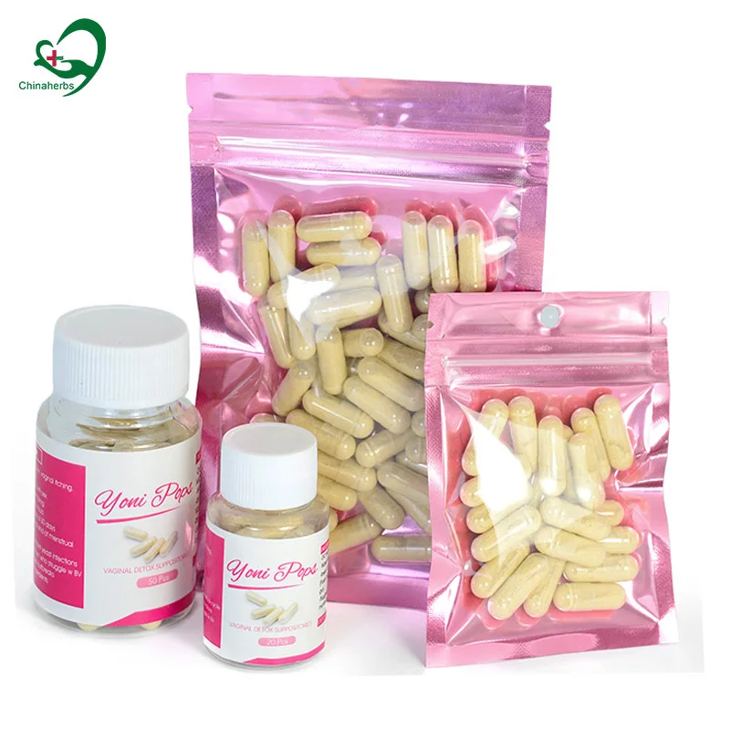 

100 Pcs Herbal Ingredients Female Vagina Detox Suppository Itching Uterine Fibroids Infertility Yoni Pops Boric Acid Capsule