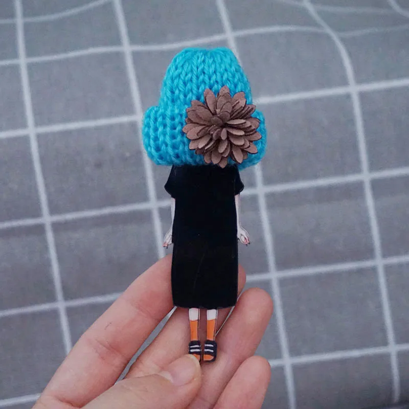 

Fashion Model Brooch Pins for Woman Girls Diy Cartoon Badges Acrylic Brooches Clothing Jewelry Accessories Lover Gifts