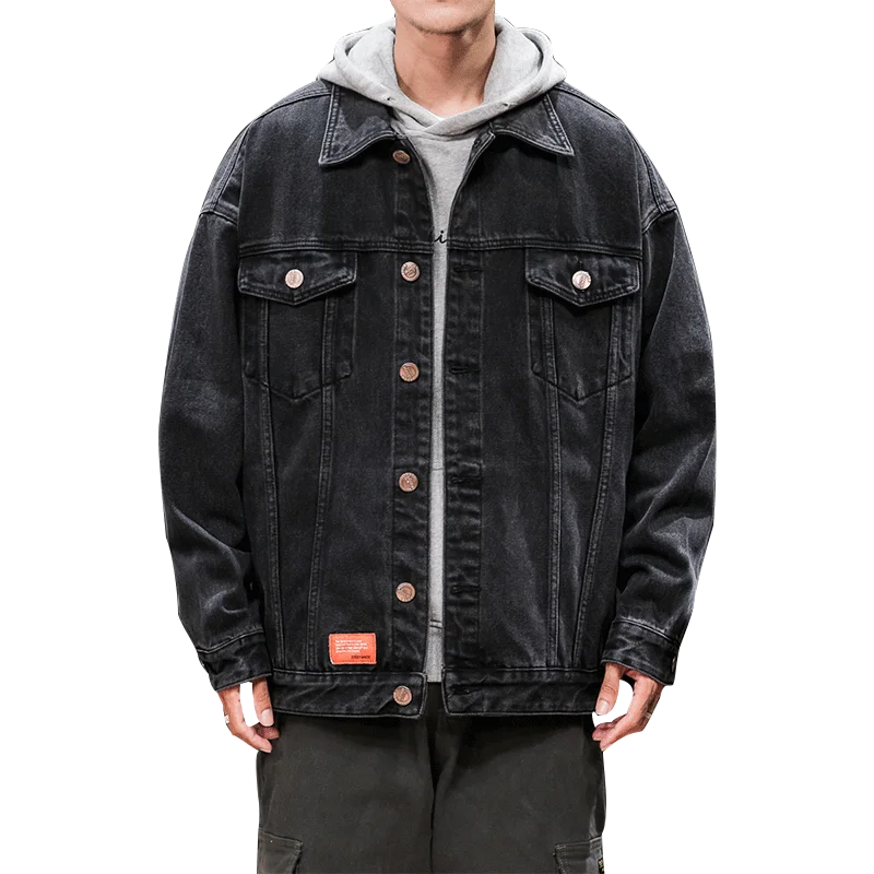 2020 Весенняя Модная Джинсовая куртка Мужская бомбер мотоциклетная ковбойская