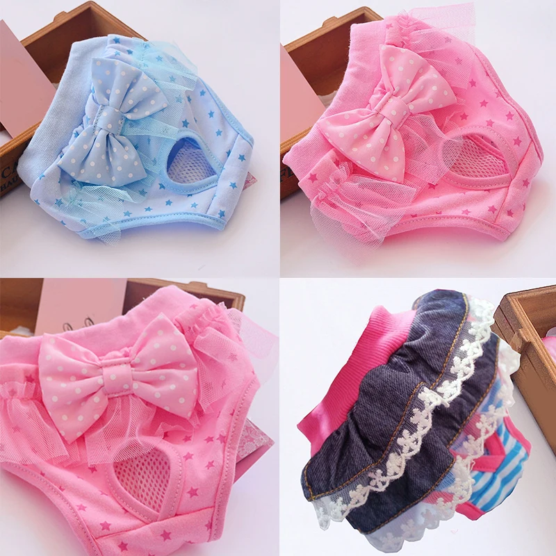 

Girl Princess Sanitary Pant For Dogs Comfort Cute Small Medium Animal Puppy Chihuahua Poodle Physiological Pants Accessories