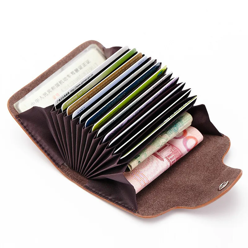 

2020Hot Men Wallets Genuine Leather 15 Card Holder Wallet Women Clutch Pillow Designer Small Wallet Men's Purse Unisex Handy Bag