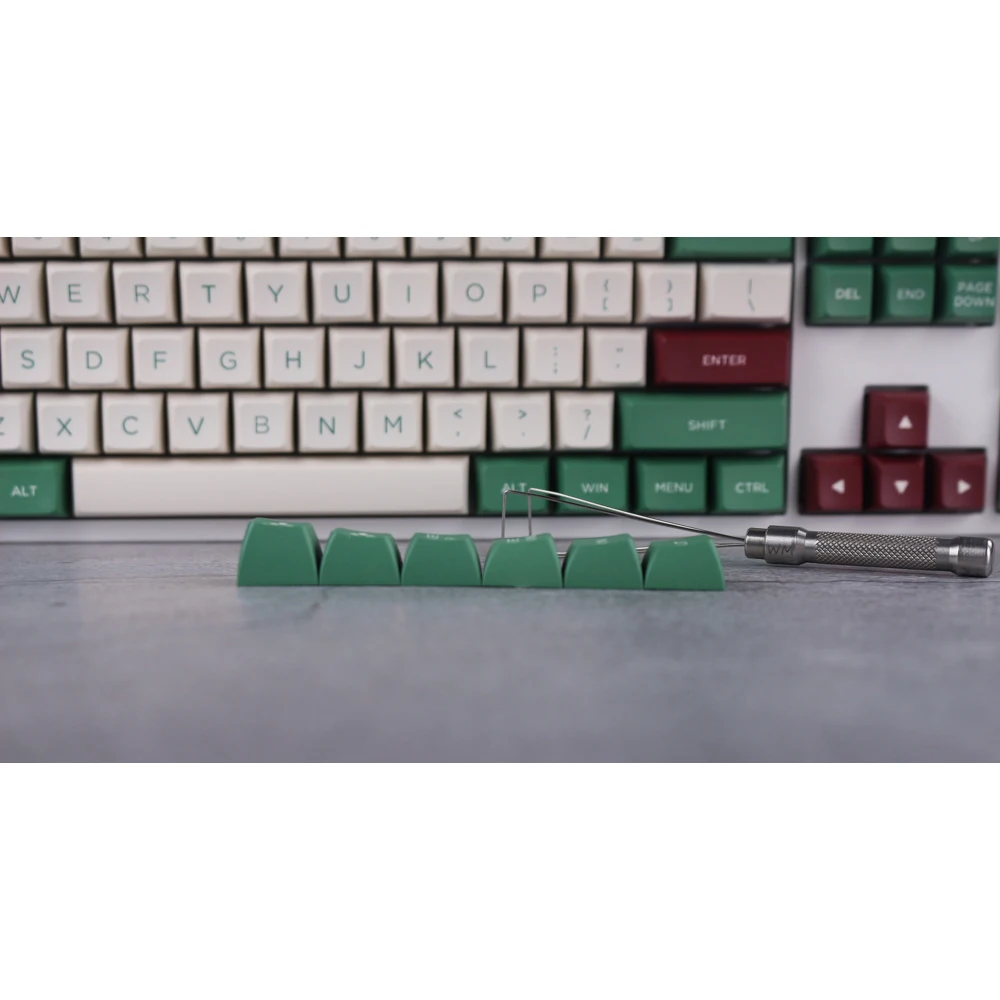 MP Green camp KEYCAPS OSA PBT DOUBLE SHOT Keycap FOR Cherry MX switch keycaps for Wired USB Mechanical Gaming keyboard